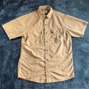 Red Head Brand Co. Outdoor Tan Button Up Short Sleeve‎ Shirt Mens Medium